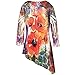 Women's Poppy Burst Asymmetrical Sublimation Tunic Top
