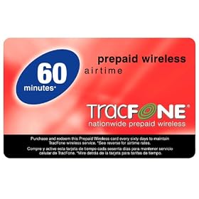 TracFone Prepaid Airtime Card, 60 Minutes for Tracfone Phones