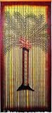 Asli Arts Model BCUP904 Palm Tree Painted Bamboo Curtain