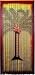 Asli Arts Model BCUP904 Palm Tree Painted Bamboo Curtain Image