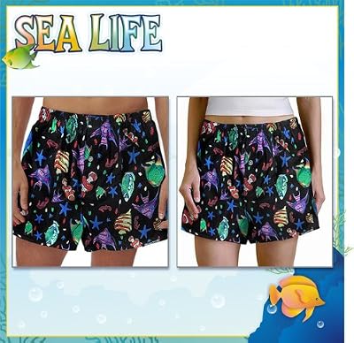 Cute Fish Boxers Sm Fish 100% Cotton Boxer Shorts for HIM or HER- SEARCH BROAD BAY BOXERS FOR MORE DESIGNS Unique GIFT Ideas Man Men Boyfriend Woman Women Ladies Mother Dad Mom CUTE!