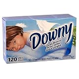 Downy Fabric Softener Sheets, Clean Breeze Scent, 120-Count Boxes (Pack of 3)