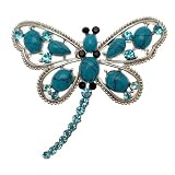 Acosta Brooches - Turquoise Blue - Dragonfly Brooch