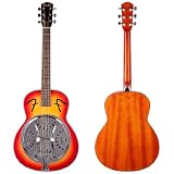 Fender Folk Instruments 955000032 Resonator Guitar, Sunburst, Round Mahogany Neck