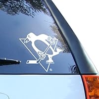 Pittsburgh Penguins 8x8 White Decal Logo