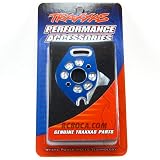 Aluminum Motor Plate, Blue: SLH 4x4 by Traxxas