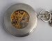 Silver mesh wind up pocket watch. Silver tone case and chain classic size pocket watch of 2 inches. image 1