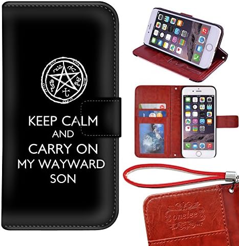 iPhone 6 Plus Wallet Cover,Halouko Supernatural PU Leather Card Slots iPhone 6 Plus Wallet Cover
