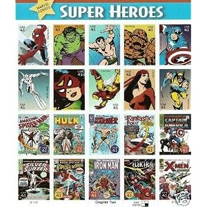 Marvel Super Heroes Stamp Comic