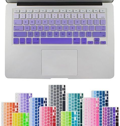 Elecitizon Silicone Keyboard Skin for MacBook Pro 13" 15" 17" (with or without Retina Display) / MacBoook Air 13" -Purple Ombre Color