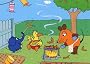 die Maus grillt