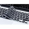 Kuzy - BLACK Keyboard Cover Silicone Skin for MacBook Pro 13" 15" 17" (with or w/out Retina Display) iMac and MacBook Air 13" - Black