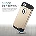 iPhone 5S case, iPhone 5 case, Desiro® [Champagne Gold] Dual Shield Shock Absorption Protective Heavy Duty Hybrid Case Cover for Apple iPhone 5 & 5S