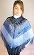 Handmade Artisan Crocheted Masterpiece Poncho - Arizona Blue Sky (Recommended for Women/teens Wearing Petite/small Size)(100% Crocheted By Hand) Handmade Artisan Crocheted Masterpiece Poncho - Arizona Blue Sky (Recommended for Women/teens Wearing Petite/small Size)(100% Crocheted By Hand)