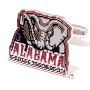 Alabama Crimson Tide NCAA Logo'd Executive Cufflinks w  Jewelry Box