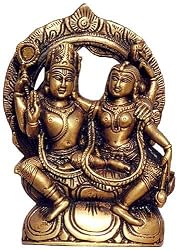 God Vishnu & Goddess Lakshmi Worship Statue 3.5 x 2.25 x 6.25 inches