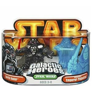 Star Wars Galactic Heros Darth Vader & Holographic Emperor Palpatine