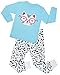 Girls Pajamas For Christmas Children Cat Clothes Size 2 to 7 Years