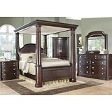 514BXzDvFzL. SL160  Dumont UPH Canopy 7 Pc King Bedroom