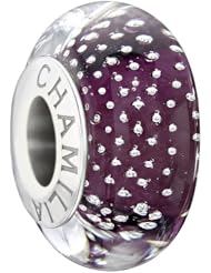 Authentic Chamilia Murano Glass Charm Mystic Collection "Mulberry" 2116-0102