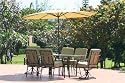 8pc Patio Dining Furniture Set with Umbrella