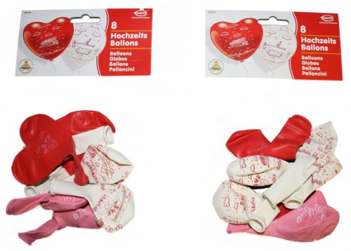 Everts 48910 - 2 x 8 Hochzeitsballons im Beutel Preisvergleich