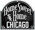 MLB Chicago White Sox 10-by-11 Inch Wood "Home Sweet Home" Sign