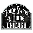 MLB Chicago White Sox 10-by-11 Inch Wood "Home Sweet Home" Sign
