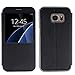 Samsung Galaxy S7 Flip Case, Gulito [View Window] PU Leather Case Cover for Samsung Galaxy S7 (black)