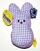 Peeps Bean Bag Plush, 6 Inch Purple Gingham Bunny (1 Each)