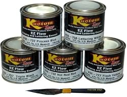 KUSTOMSHOP LETTERING ENAMEL/PINSTRIPE 5 PAINT COLORS