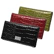 Kenneth Cole Womens Croc Print Slim Clutch Wallet