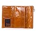 AINIMOER Women Long Leather Wallet Zipper Large Capacity Clutch Phone Holder Purse