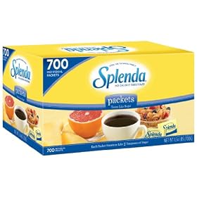 Splenda No Calorie Sweetener, Granular, Individual Packets, 700-Count Box