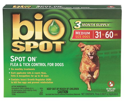 Bio Spot Spot On for Dogs 31-60 lbs. - 3 Months Supply