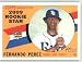 2009 Topps Heritage #120 Fernando Perez (RC) - Tampa Bay Rays (RC - Rookie Card)(Baseball Cards)