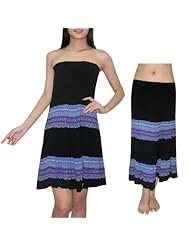 Knee Length Elasticized   Waistline Shirred Gathered Stretchy Crinkled Cotton/Polyamide Summer  Dress