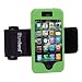 Tuneband for iPhone 4 and iPhone 4S Special Edition for Clinica Verde, Grantwood Technology's Armband, Silicone Skin, and Front and Back Screen Protector, Green