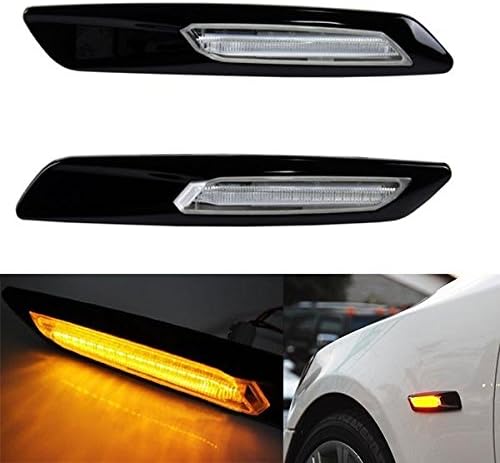 [2015 Updated] Elecsonix Waterproof 2 x LED Side Marker Light Turn Signal Light for BMW E90 E91 E92 E93 Amber