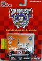 1998 - Racing Champions - NASCAR 50th Anniversary - Michael Waltrip - No. 21 Citgo Ford Taurus - 1:64 Scale Die Cast Replica Car, Collectible Card and Display Stand