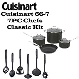 Cuisinart 66 7 7PC Chefs Classic Non Stick Hard Anodized Cookware Set Plus Harold Imports Heat Resistant Non Stick 6 piece Nylon Kitchen Tool Set calphalon Cuisinart 66-7 7PC Chefs Classic Non-Stick Hard Anodized Cookware Set Plus Harold Imports Heat Resistant Non-Stick 6-piece Nylon Kitchen Tool Set