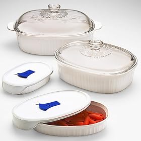 CorningWare 8-pc. Bakeware Set - French White by CorningWare