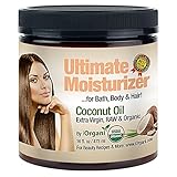 Iorgani Raw Virgin Organic Coconut Oil for Body, Skin, Scalp and Hair Growth