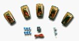 Pacer Chevy Style Cab Roof Running Lights Kit (5 Lights - Amber)