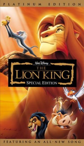 CD-Charts  VHS : The Lion King - Special Edition