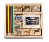  : Melissa and Doug Horse Stable Stamp Set
