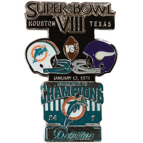 Miami Dolphins Super Bowl VIII Collectors Pin
