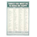 Things You Must Do To Make Me Happy Message Pad