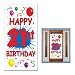 21st Birthday Door Cover Party Accessory (1 count) (1/Pkg)