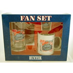 Hunter – NASCAR – Dale Jarrett #88 – Ford Taurus – Fan Set Drinkware – Beer Mug, Shot Glass & Coffeee Mug – Rare – Out of Production – Limited Edition – Collectible